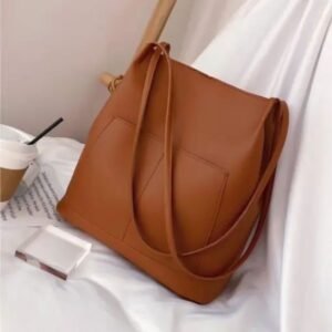 Versatile PU Leather Tote Bag for Women – Stylish Handbag Shoulder Bag
