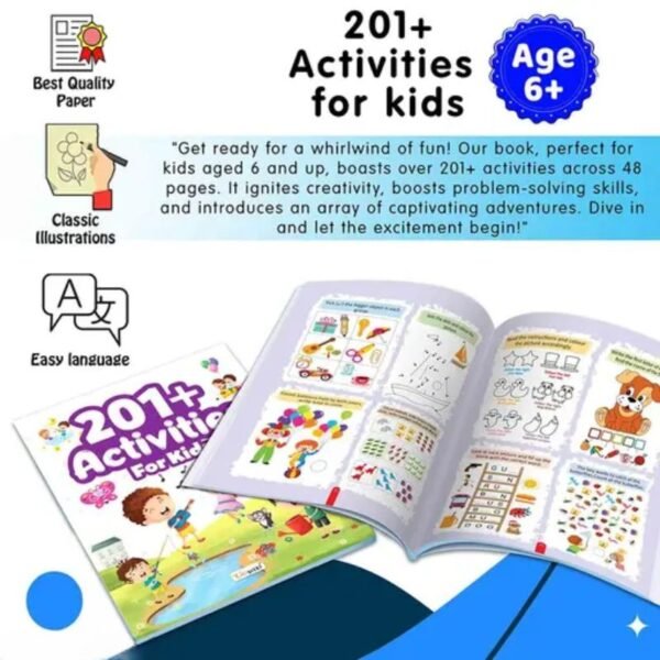 201 activity book for kids detailed specifications info
