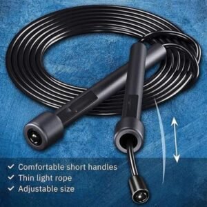 Adjustable Skipping Rope Black