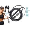 Adjustable skipping rope – lock with steel spring protection