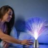 LED fiber optic nightlight – bedside desk view