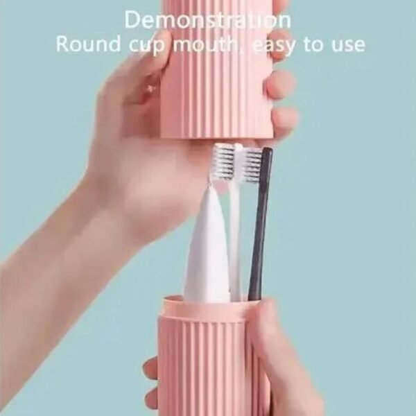 travel toothbrush case usage demonstration view