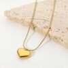 Winnifred Gold Heart Pendant