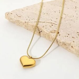 Winnifred Gold Heart Pendant